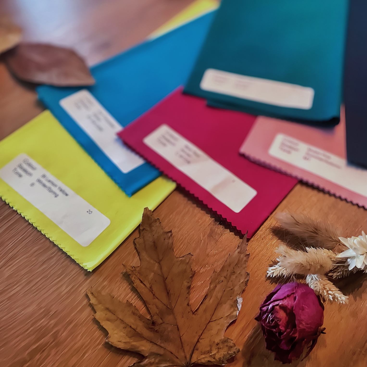 Colour Analysis draping tools used by Francesca Moon